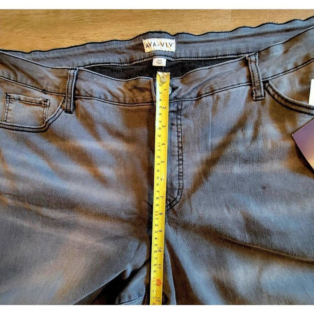 Plus Jeans gray size 26 womens 3x nwt distressed bohemian look grey curvy - Picture 8 of 10